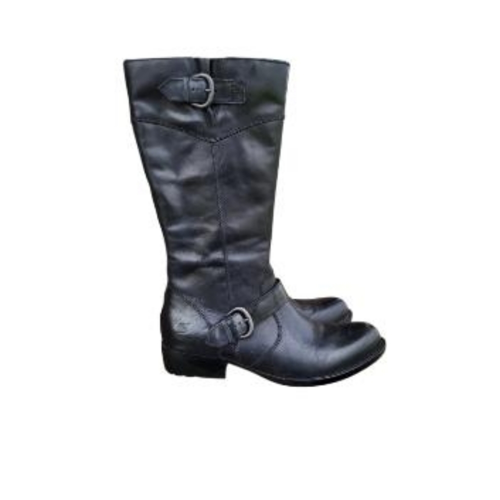 Born Leather Jonsi Black Tall Riding Equestrian Ranch Dress Boot Women 8.5 40